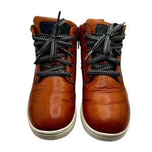 Boys Leather Brown Boots | Size 2 | Good Condition